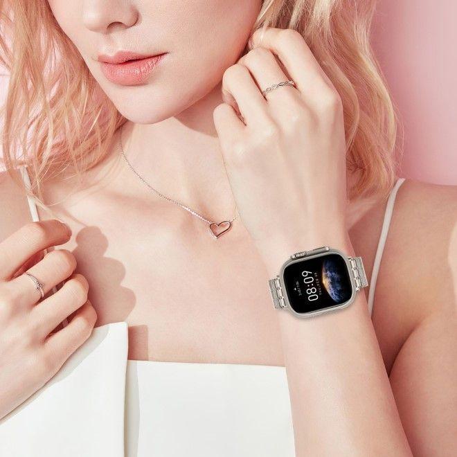 Produktbild MU Classic Stainless Steel Series Edelstahl Armband (42 mm, 44 mm, 45 mm, 24 mm, Edelstahl, Apple Watch Series 1, Apple Watch Series 2, Apple Watch Series 3, Apple Watch Series 4, Apple Watch Series 5, Apple Watch Series 6, Apple Watch Series 7, Apple Watch Series 8, Apple Watch Series 9, Apple Watch SE)