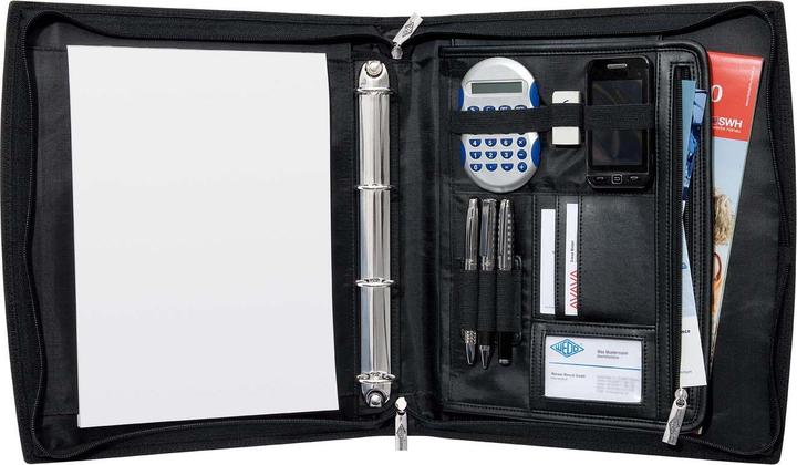 Actual product image Wedo Elegance Organizer imitation leather black (A4, 1 x)