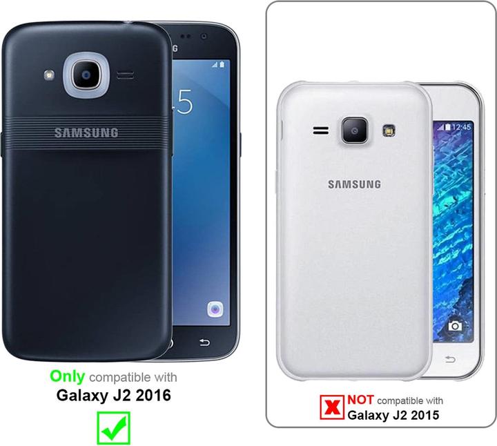 Actual product image Cadorabo TPU glitter (3-piece) cover (Samsung Galaxy J2 2016)