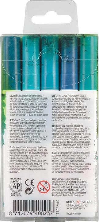 Immagine prodotto Talens Ecoline (Bianco, Verde, Blu, Nero, 5 x)