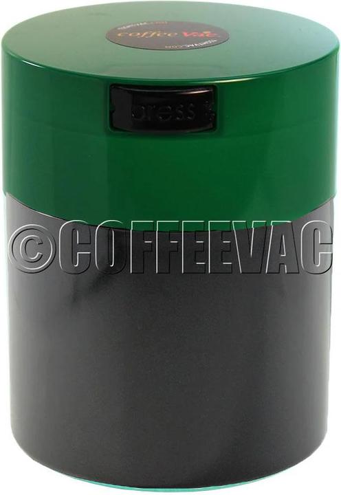 Produktbild Tightvac Coffeevac CFV1 Solid Black Green Cap 0.8L 250g
