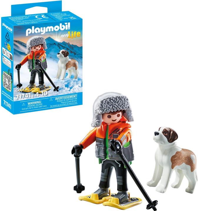 Immagine prodotto Playmobil Escursionista con cane San Bernardo (71741, Playmobil La mia vita)
