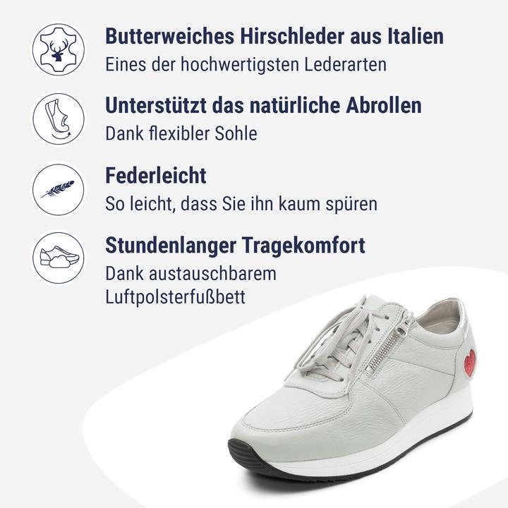 Produktbild Vitaform Geschlecht Sneaker Hirschleder Soft (35, 36, 37, 38, 39, 40, 41, 42, 43, 44)