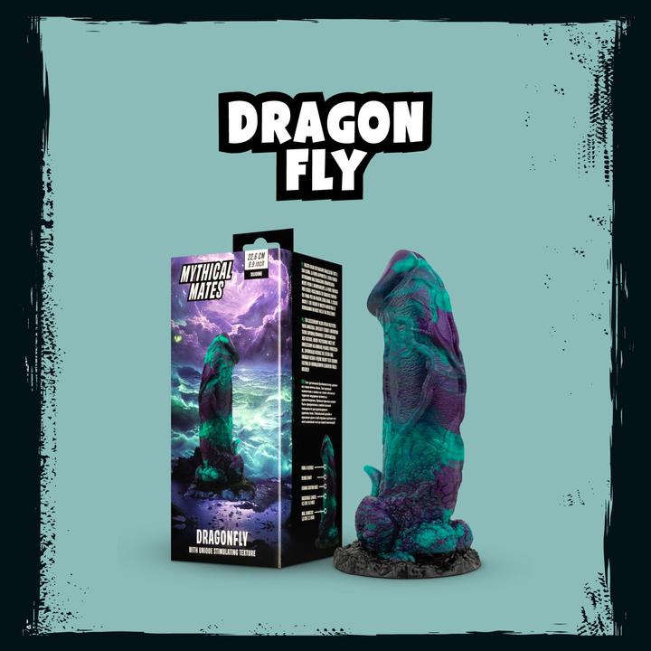 Produktbild Mythical Mates Dragonfly Dildo Lila & Grün