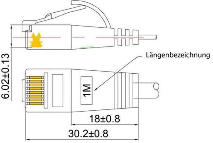 Actual product image Wirewin Network cable (UTP, CAT6, 25 m)