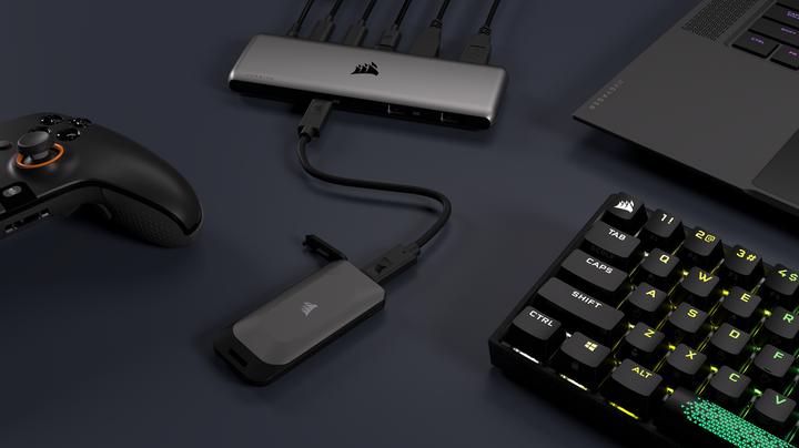 Productafbeelding Corsair EX100U 2TB draagbare USB-opslag (2000 GB)