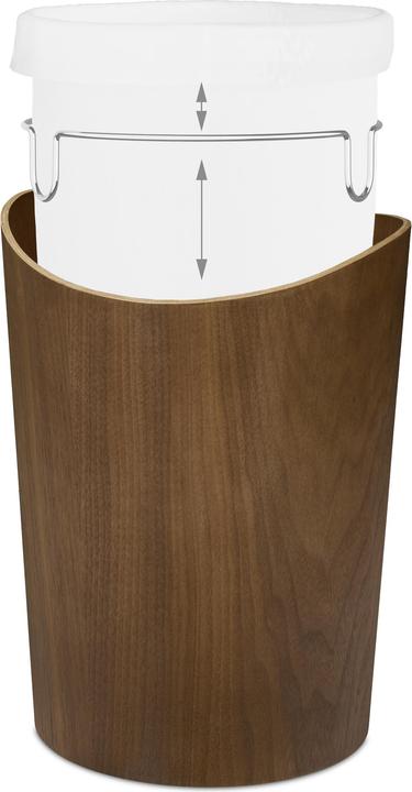 Productafbeelding Relaxdays Houten afvalbak (9 l)