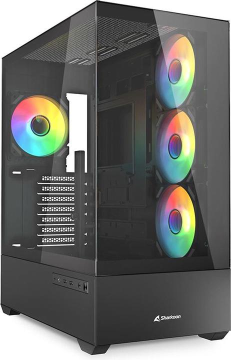 Productafbeelding Sharkoon AK6 RGB Zwart ATX (zwart) (mATX, ATX, Mini-ATX)