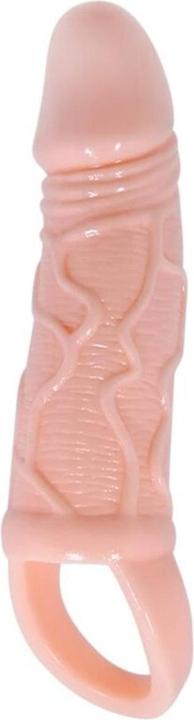 Baile Silicone penis sheath with testicle strap 13,5cm