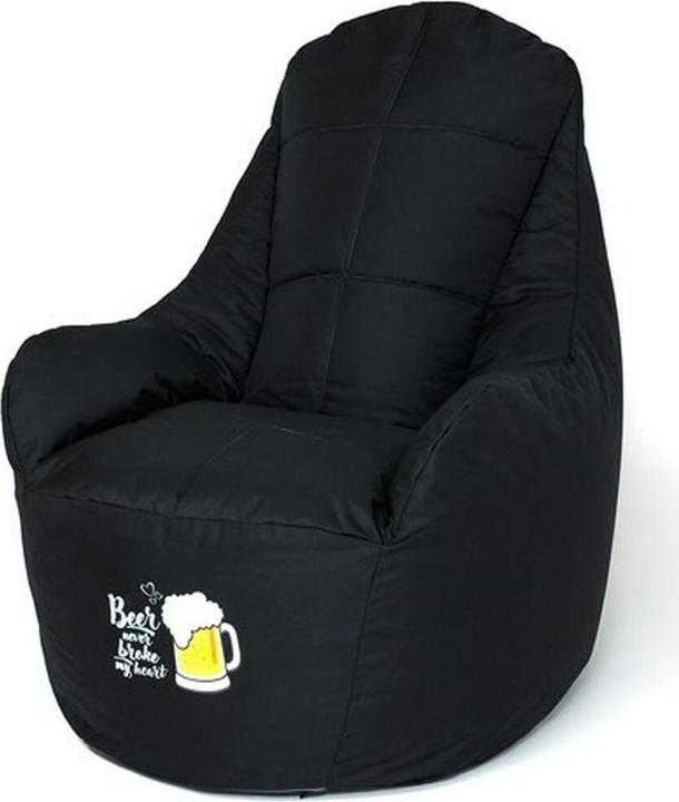 Actual product image Go Gift Sako Boss sack pouffe black XXL 140 x 90 cm