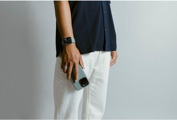 Actual product image Nomad Sport Case iPhone 15 Pro Coastal Rock
