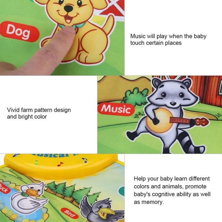 Image du produit Activity Board 60 x 39 cm tapis musical pour bébé, clavier de sol pour enfant, tapis de jeu pour piano avec son de
