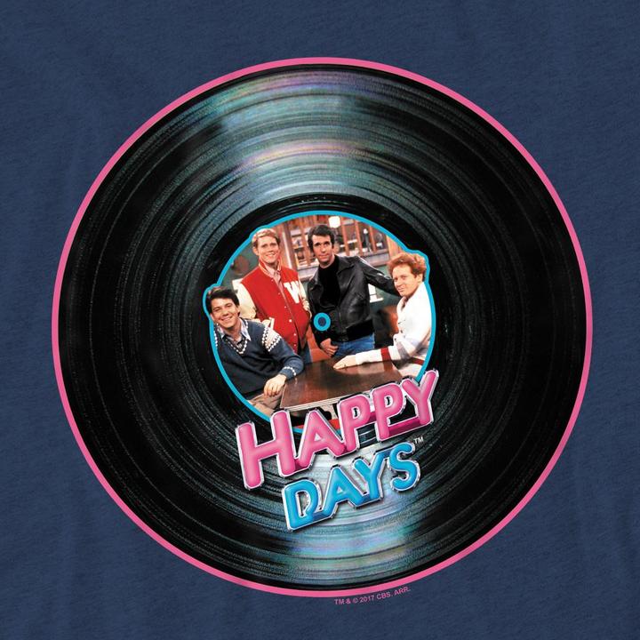 Immagine prodotto Happy Days On the Record Maglietta Adulto Unisex (S)