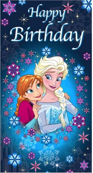 Produktbild Disney Frozen Geburtstagskarte Karton (1 Stk.)