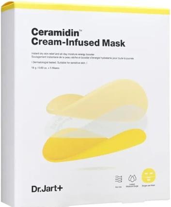 Immagine prodotto Dr. Jart+ Deeply Hydrating Ceramidin Face Mask Cream-Infused Mask - 5 X 18 G