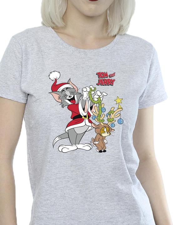 Immagine prodotto Tom & Jerry Christmas Reindeer Maglietta Donna (XXL)