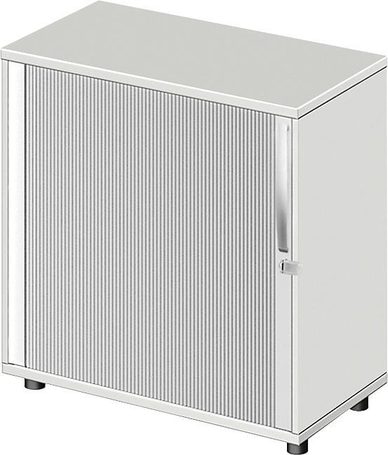 Image du produit Schäfer Shop Armoire à rideau transversal Select LOGIN, 2 hauteurs de classeurs, verrouillable, largeur 800 mm