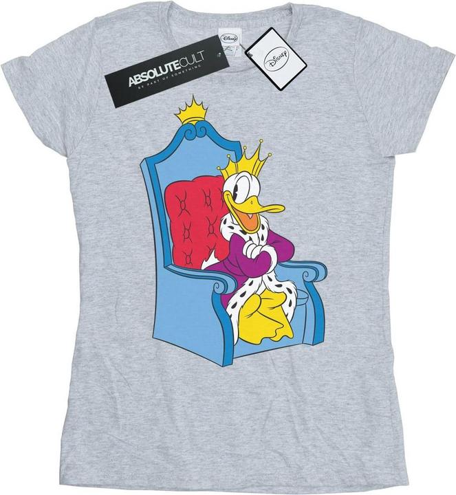 Actual product image Disney Womens/Ladies Donald Duck King Donald Cotton T-Shirt (XL)
