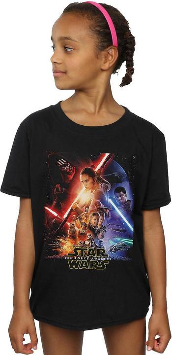 Immagine prodotto Star Wars Maglietta Poster in cotone per ragazze (152, 158)