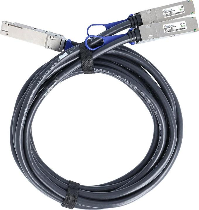 Immagine prodotto BlueLAN Mellanox MCP7H50-H001R30 Breakout DAC compatibile QSFP-DD/2xQSFP28 BL292801W1M26