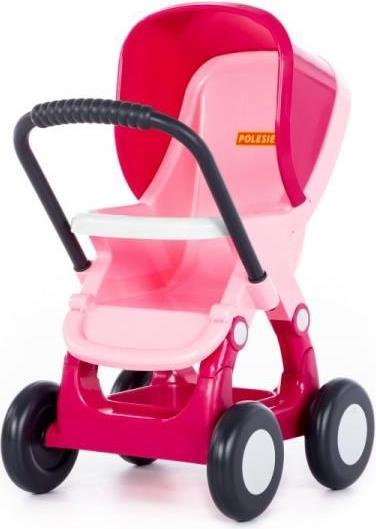 Actual product image Polesie 95220 Wózek spacerówka dla lalek Alisa 4-kołowy różowy