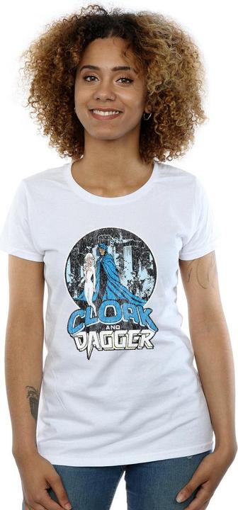 Actual product image Womens/Ladies Cloak And Dagger Retro Cotton T-Shirt (XL)
