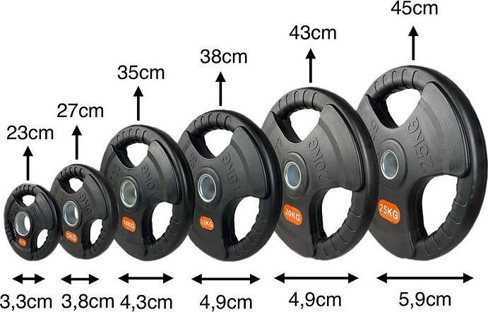 Produktbild FlexAthletix Hantelscheiben Set 50mm (2 x 2.5 kg, 2 x 5 kg, 2 x 10 kg, 2 x 15 kg, 2 x 20 kg)