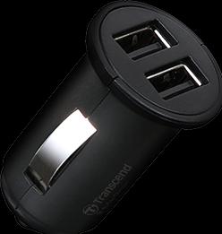 Produktbild Transcend TS-DPL3 - Auto-Netzteil - 2.4 A - 2 Ausgabeanschlussstellen (2 x USB) (Eingebaute Anzeige)