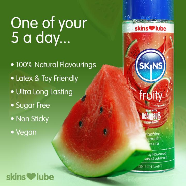 Actual product image Skins Watermelon Water Based Lubricant - 5ml Foil (5 ml)
