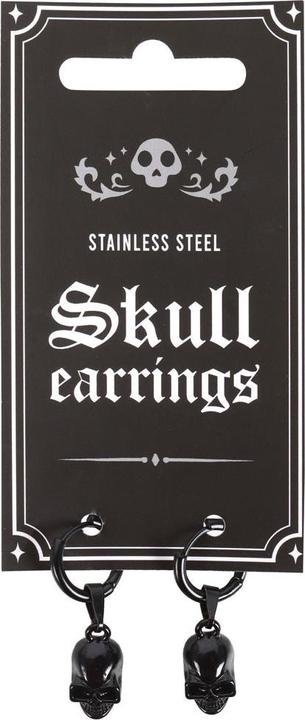 Actual product image Something Different Stainless Steel Skull Earrings (Nickel-free)