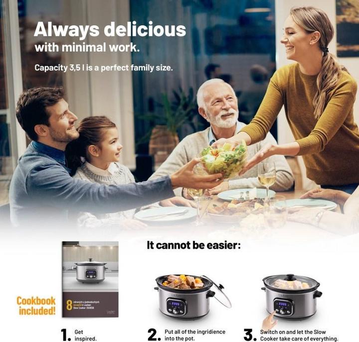 Immagine prodotto Lauben Ryżowar Slow Cooker 3500SB