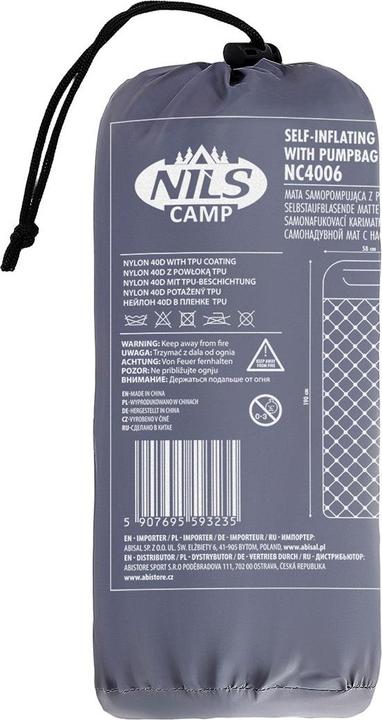 Actual product image Nils NC4006 Pilkas TOURIST MAT WITH PUMP