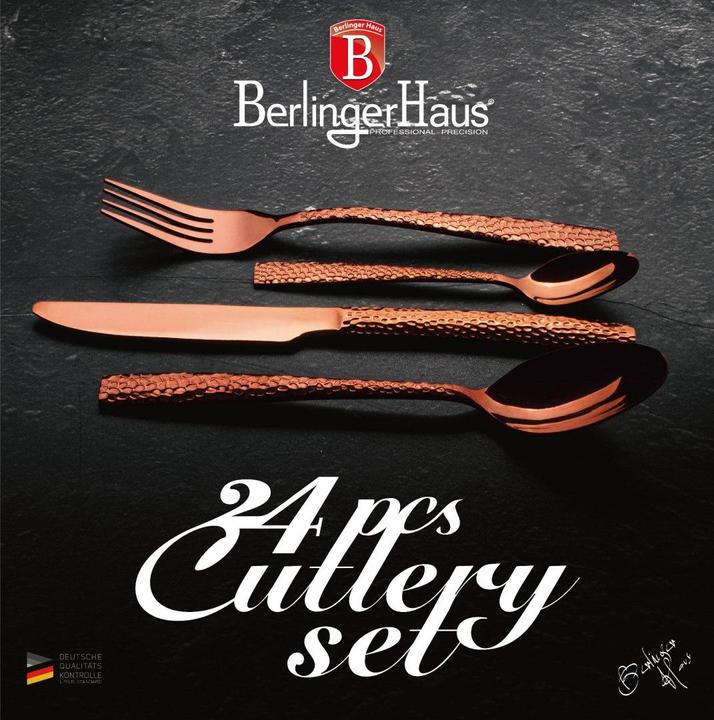 Produktbild BerlingerHaus TABLE TOOLS 24 ELEM. BH-2617 ROSE GOLD (24 Stück, Messer, Löffel, Gabel)