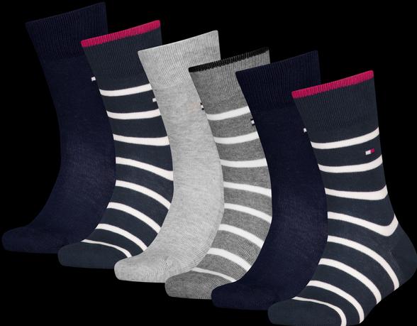 Tommy Hilfiger Th Kids Sock 6p Breton Stripe
