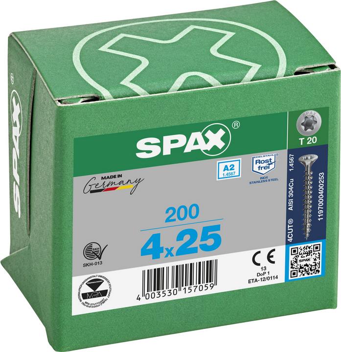 Produktbild Spax Spanplattenschrauben A2 (200 Schrauben pro Stück)