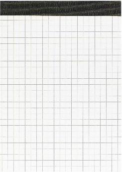 Actual product image Landré A6 folded memo pad without front cover (A6, Checked, No binding)