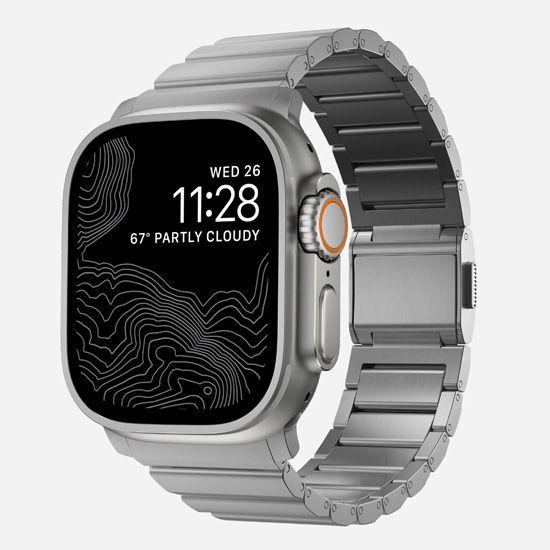 Productafbeelding Nomad Strap Titanium Silver V2 42/44/45/49mm (35 mm, Titanium)