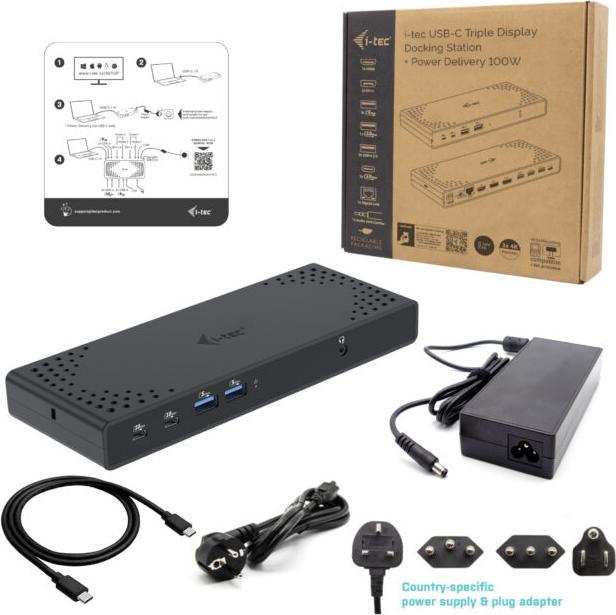 Produktbild i-tec USB-C Triple Display Docking (USB-C, 7 Ports)