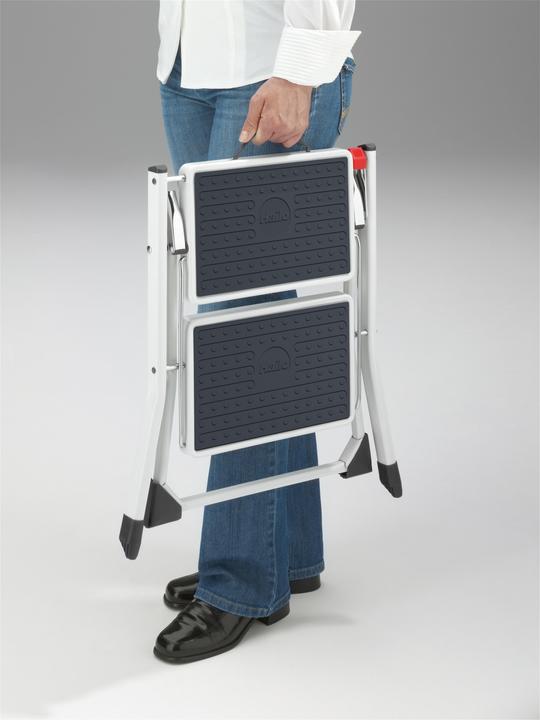 Produktbild Hailo MK60 StandardLine, Stahl-Trittleiter, 2 Stufen (Stehleiter, 50 cm)