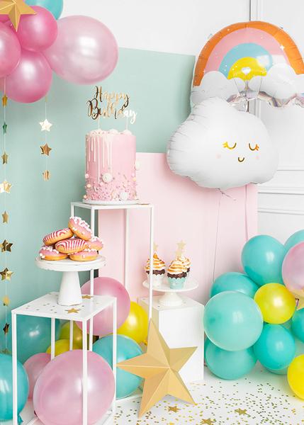 Image du produit Partydeco Cake Topper Happy Birthday Gold