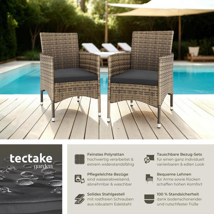 Produktbild tectake 2 Rattansessel
