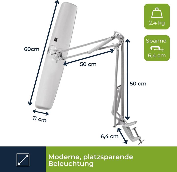 Immagine prodotto Velleman LAMPADA DA TAVOLO - 3 x 14 W - BIANCA?