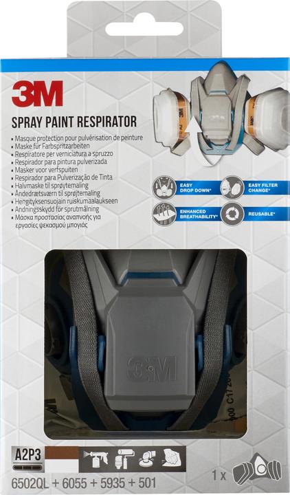 Produktbild 3M Maske für Farbspritzarbeiten (A2P3, A2, 1 x)