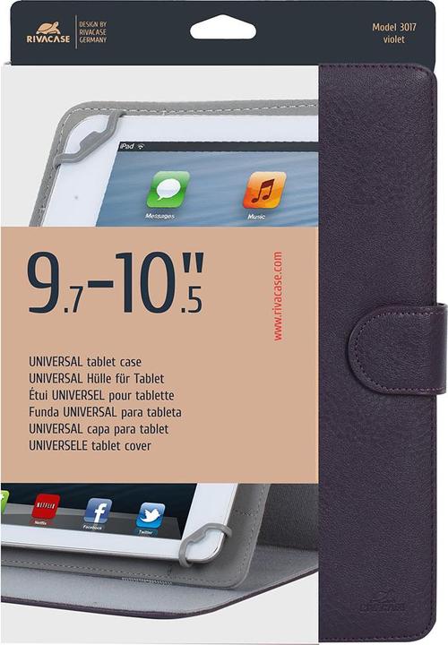 Actual product image Rivacase 3017 violet tablet case 10.1 (Acer Iconia Tab 10.1, Asus Transformer Pad, Lenovo IdeaTab 10.1, Galaxy Note 10.1)