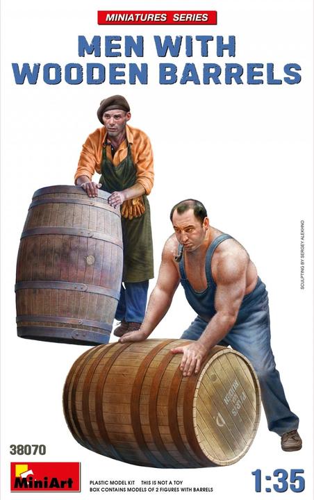Produktbild 1:35 Fig.-Set Männer mit Holzfässern (2)