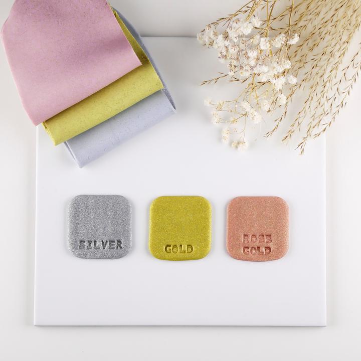 Actual product image Fimo EFFECT modelling clay, oven-hardened, ros'gold-glitter