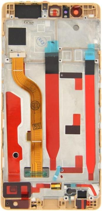 Actual product image OEM Display unit + frame for Huawei P9 gold (Display, Huawei P9)
