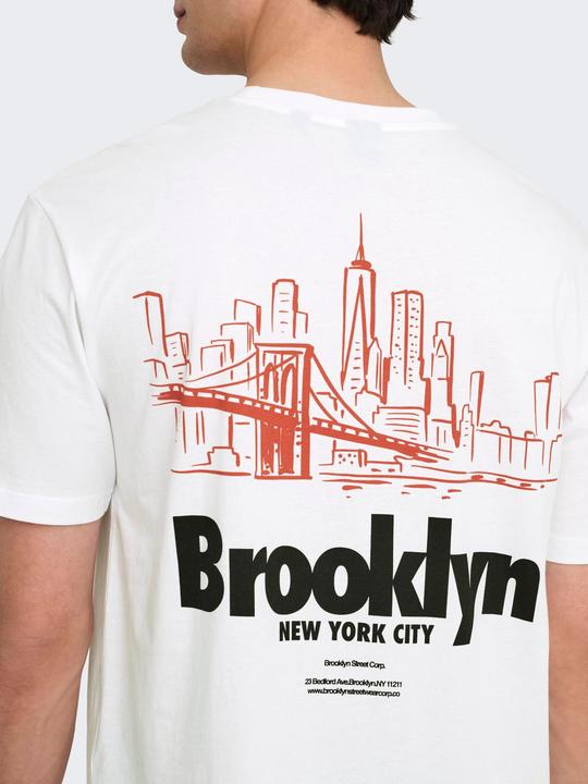 Actual product image Only & Sons Onskeane Rlx Ss Print Tee Noos (M)