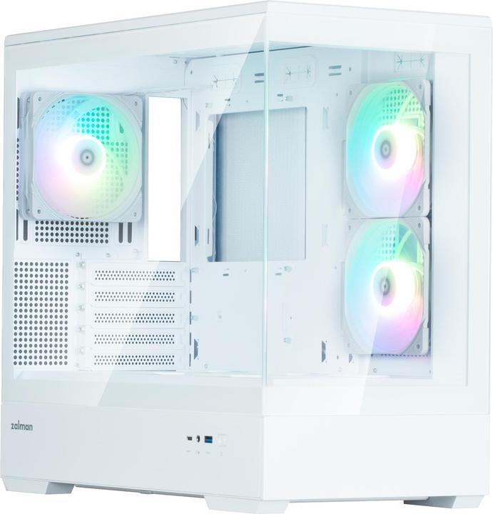Produktbild Zalman GHE P30 V2 micro-ATX Geh??use Tempered Glass Panoramic View - Wei?? (mATX)