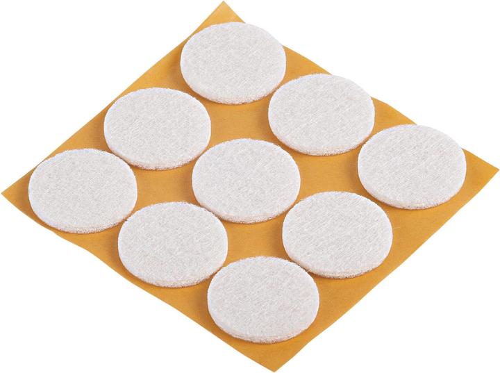 Actual product image Fix-o-moll Felt gliders 3 mm / Ø 25 mm 9 x (Felt gliders, 9 Piece)